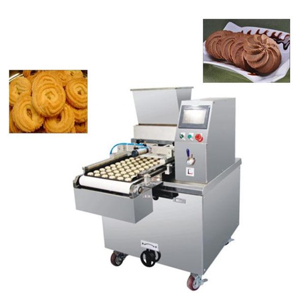 Double Color Filling Cookie Production Line Filled Striped Cookies Plc Turnkey Encrusting Filling Making Machine
